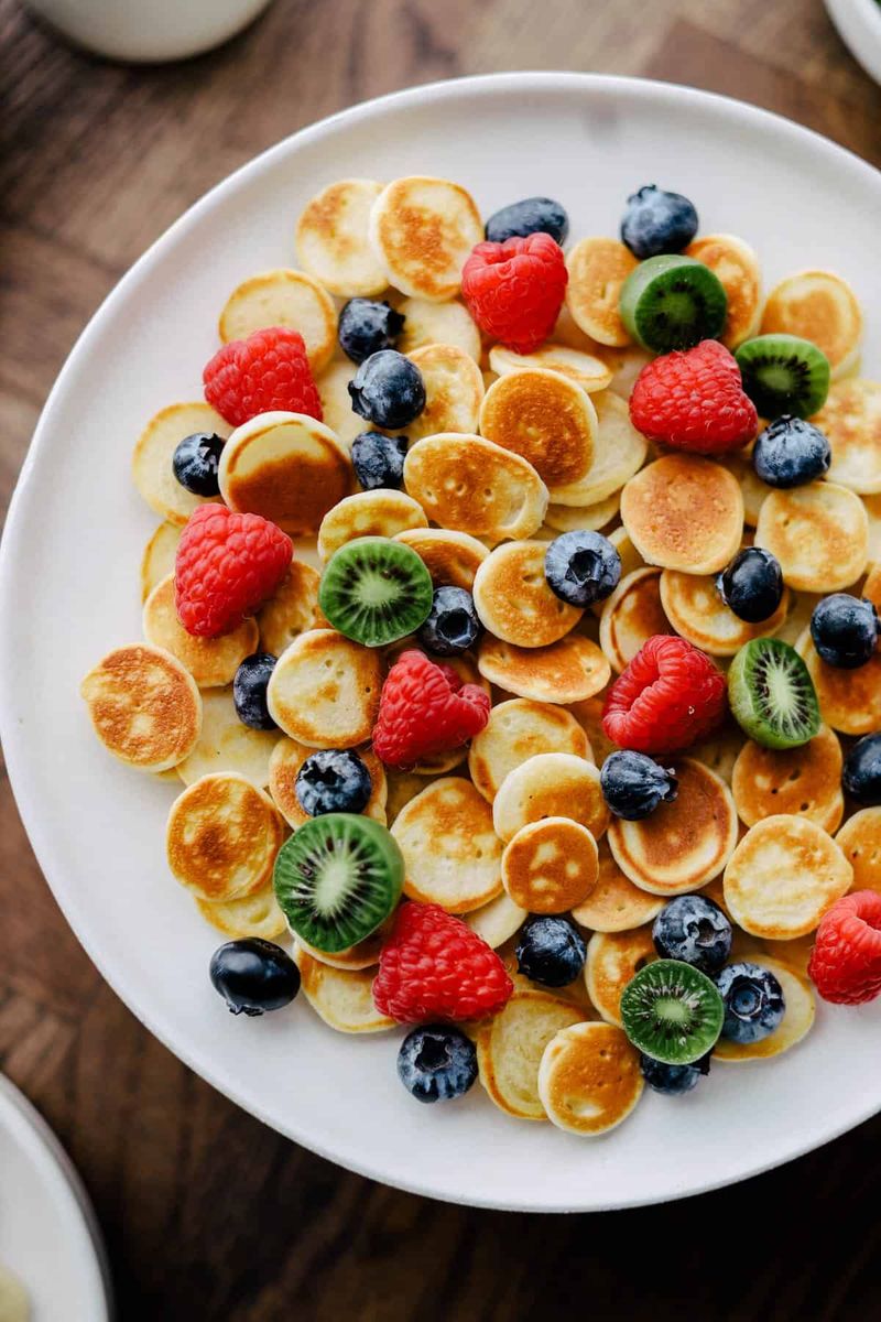 Mini Pancakes with Fruit