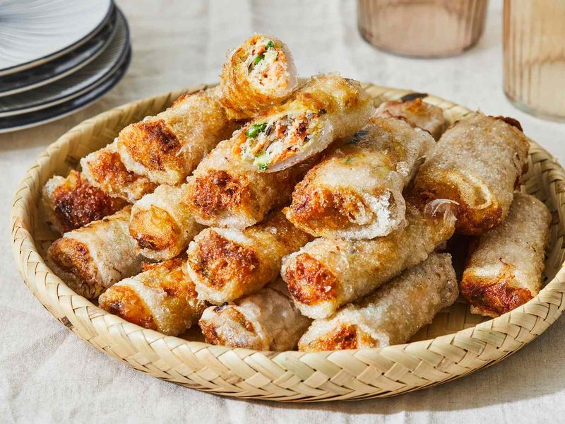 Crispy Rice Paper Spring Rolls