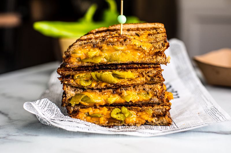 Green Chile Grilled Cheese
