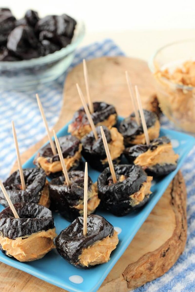 Peanut Butter-Stuffed Prunes