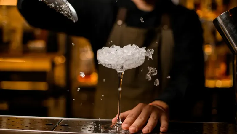 Scooping Ice with Glassware