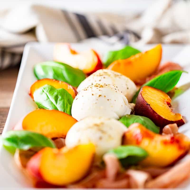 Sweet Peach Burrata Salad