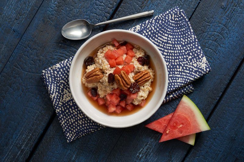 Watermelon Syrup Oatmeal