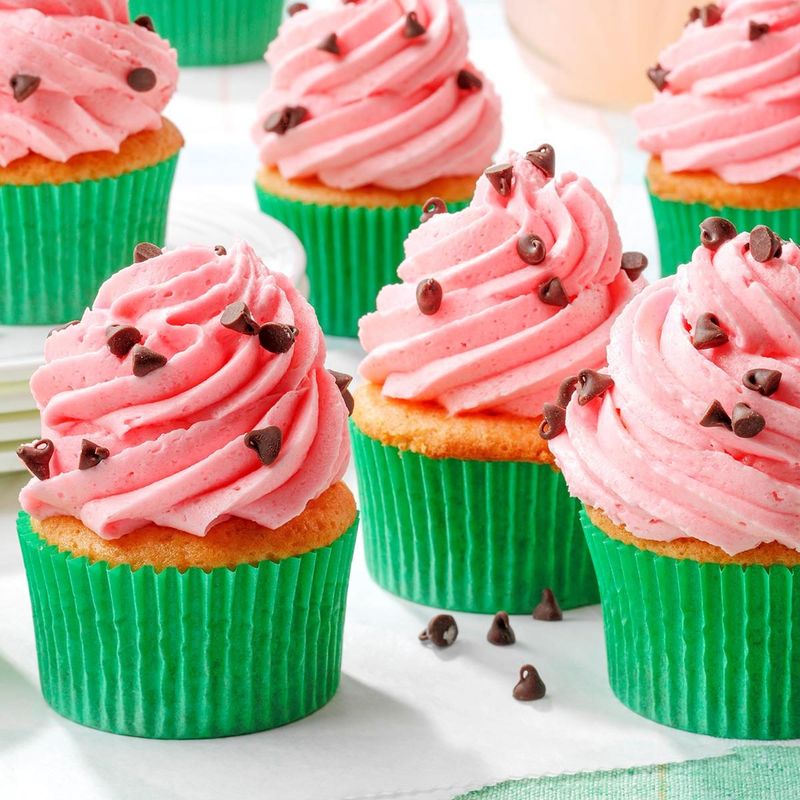 Watermelon Syrup Muffins