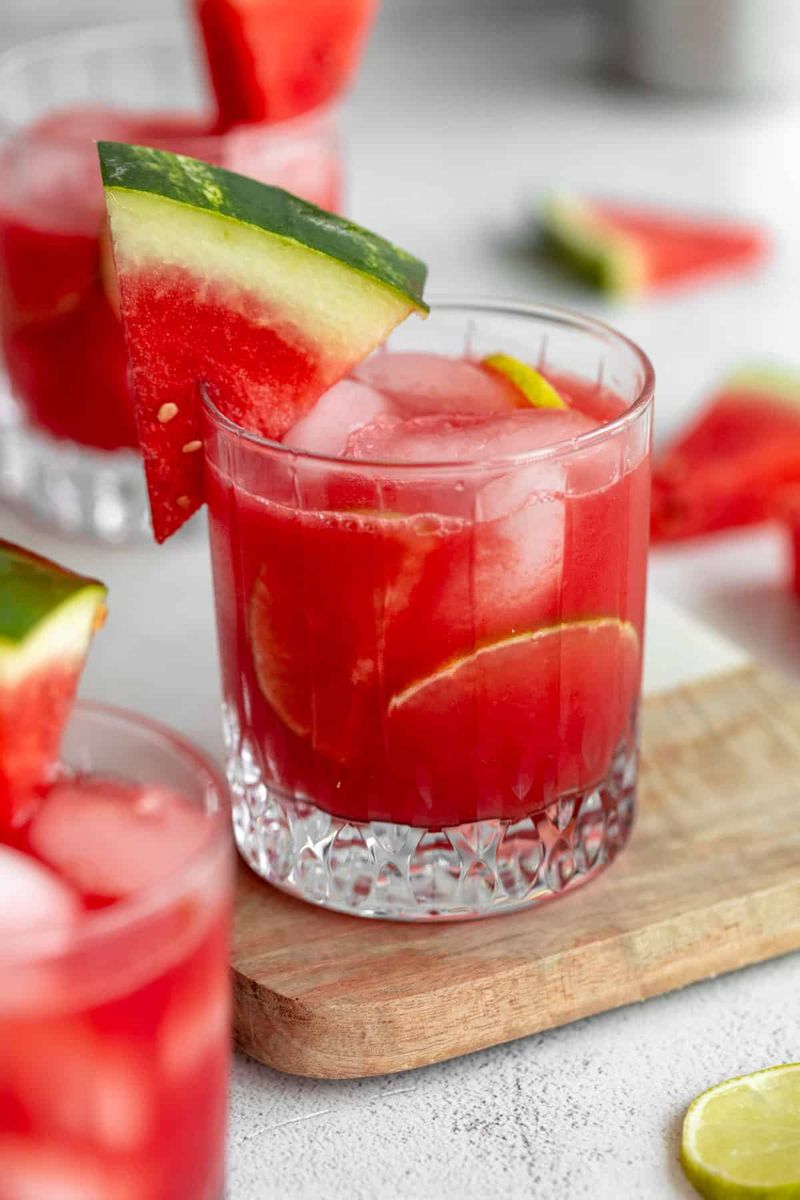 Watermelon Syrup Cocktails