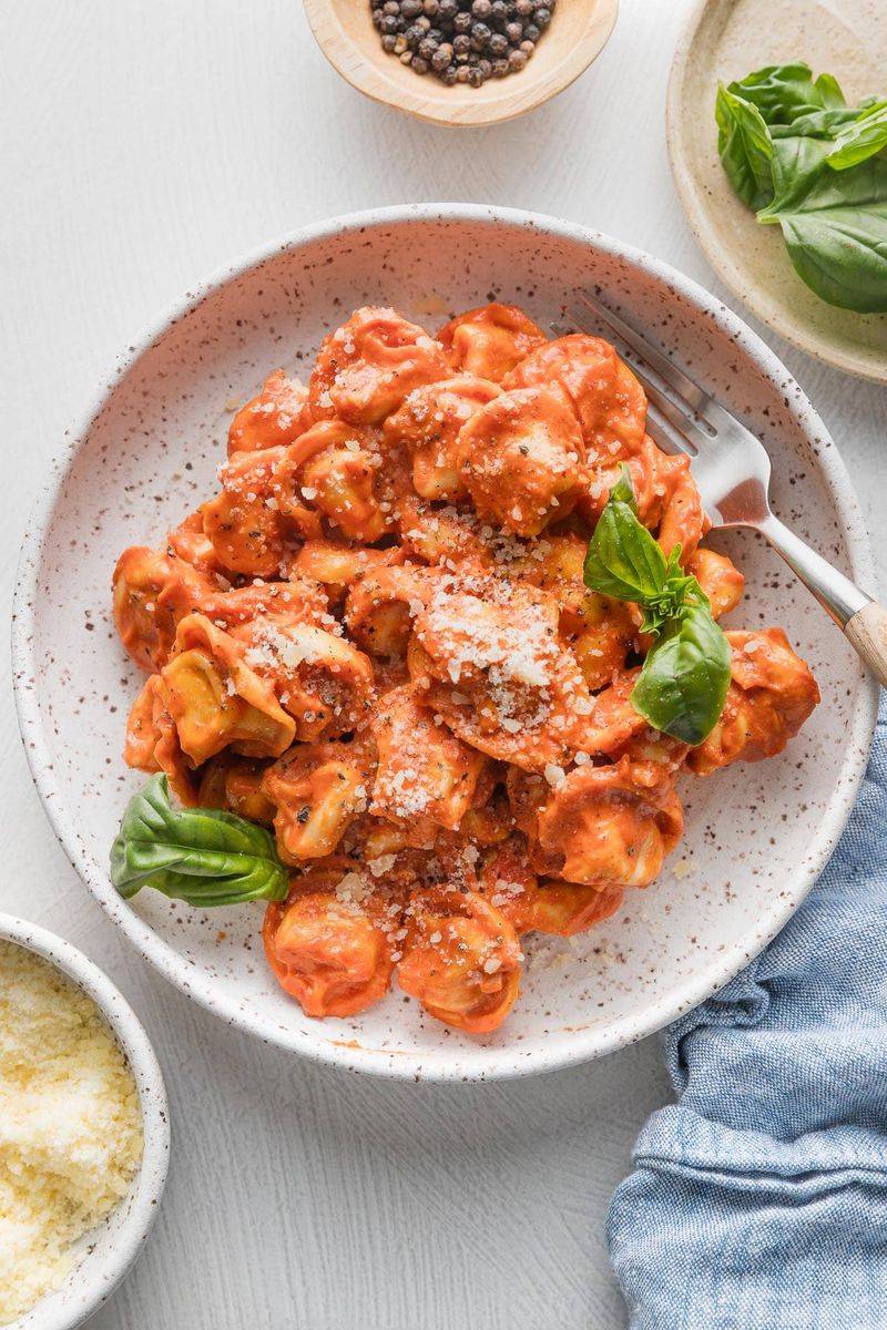 Cheese Tortellini in Creamy Marinara