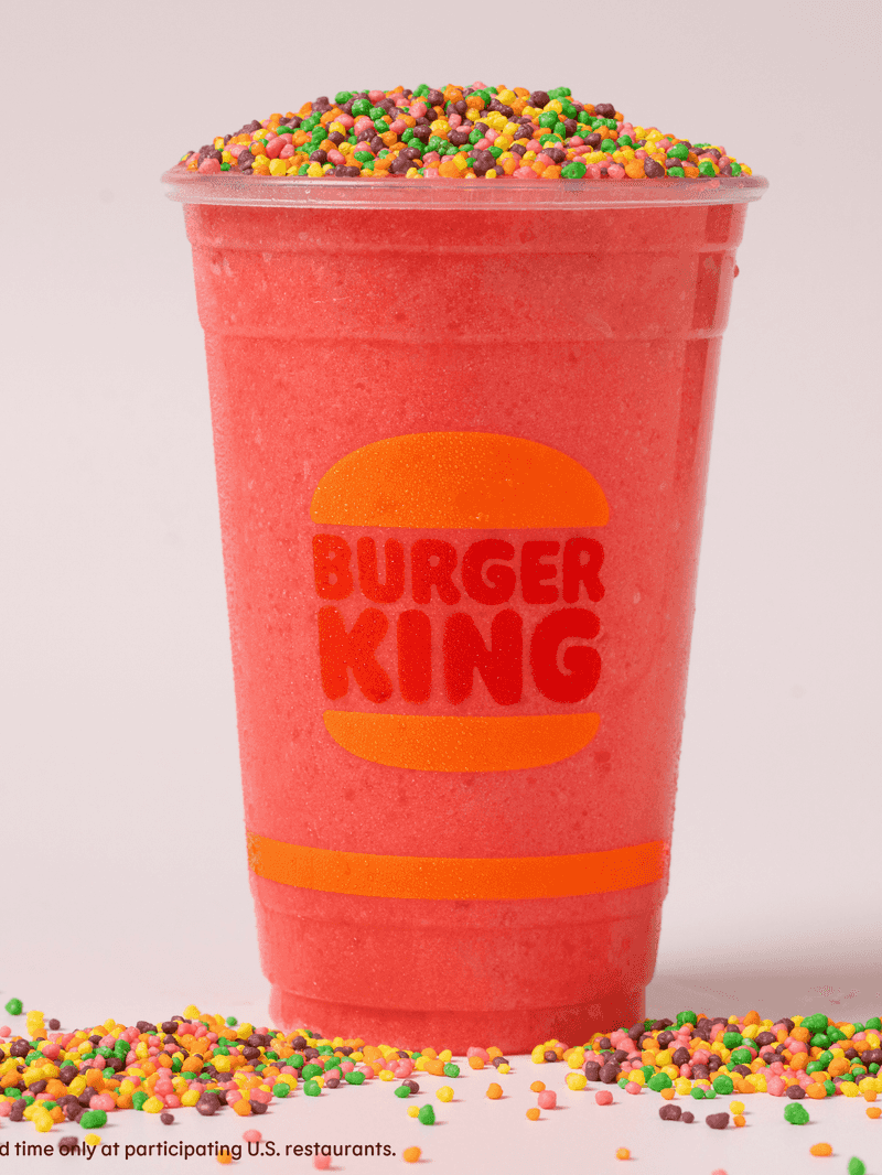 Burger King's Frozen Strawberry Flavored & Nerds Beverage