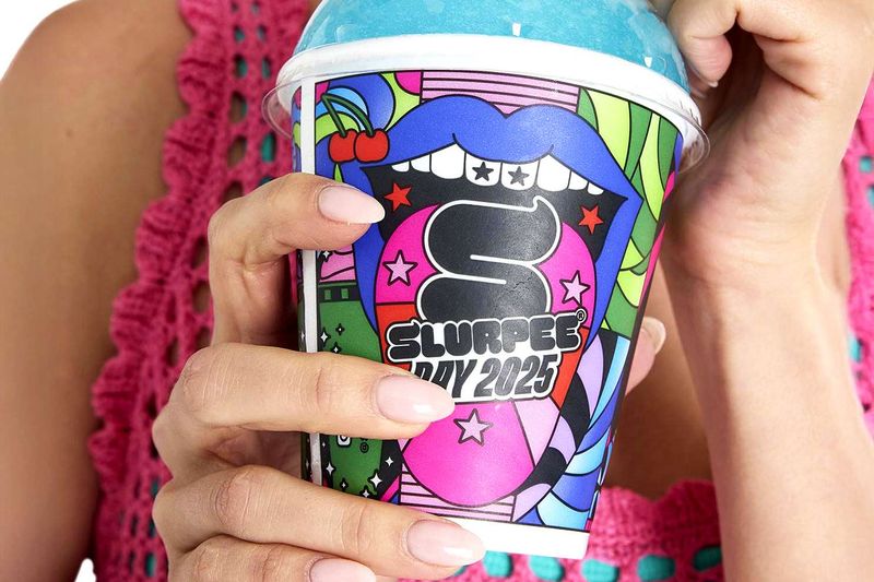 7-Eleven Mountain Dew Infinite Swirl Slurpee