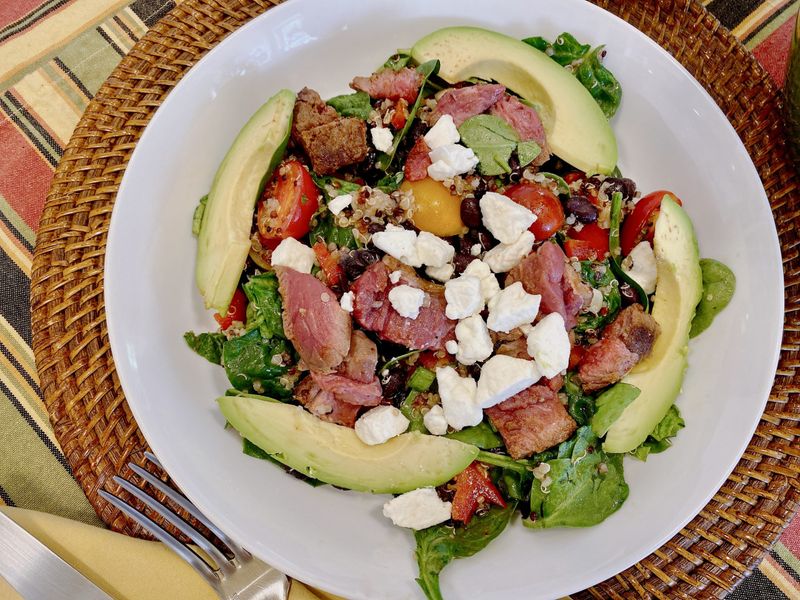 Steak Salad with Black Beans