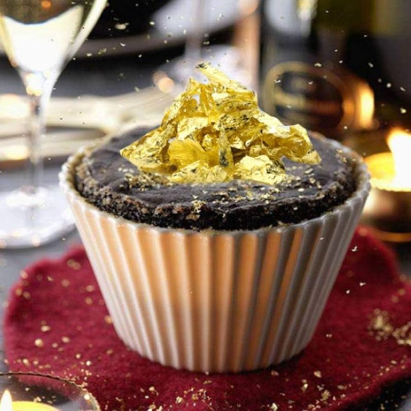 Gold Leaf: Edible Opulence on Royal Platters