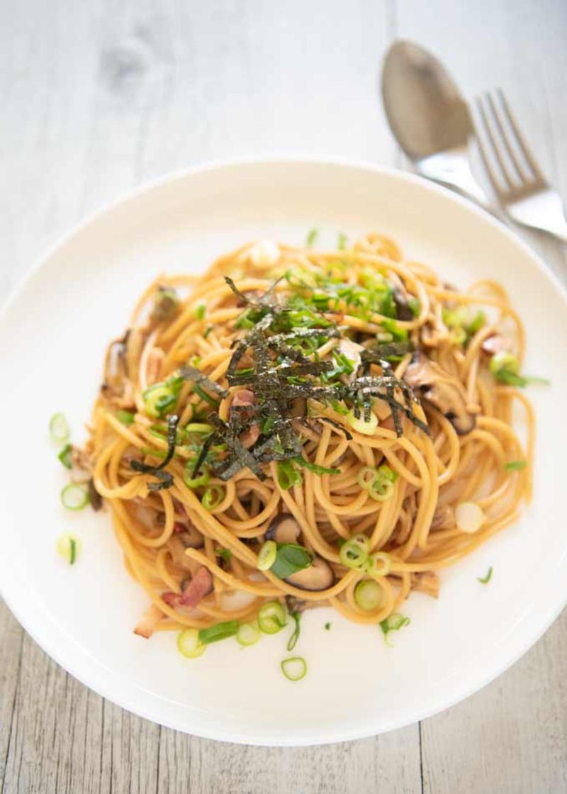 Wafu Pasta (Japanese-Style Spaghetti)