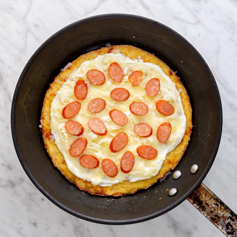 Overcomplicated Keto Chicken Crust Pizza
