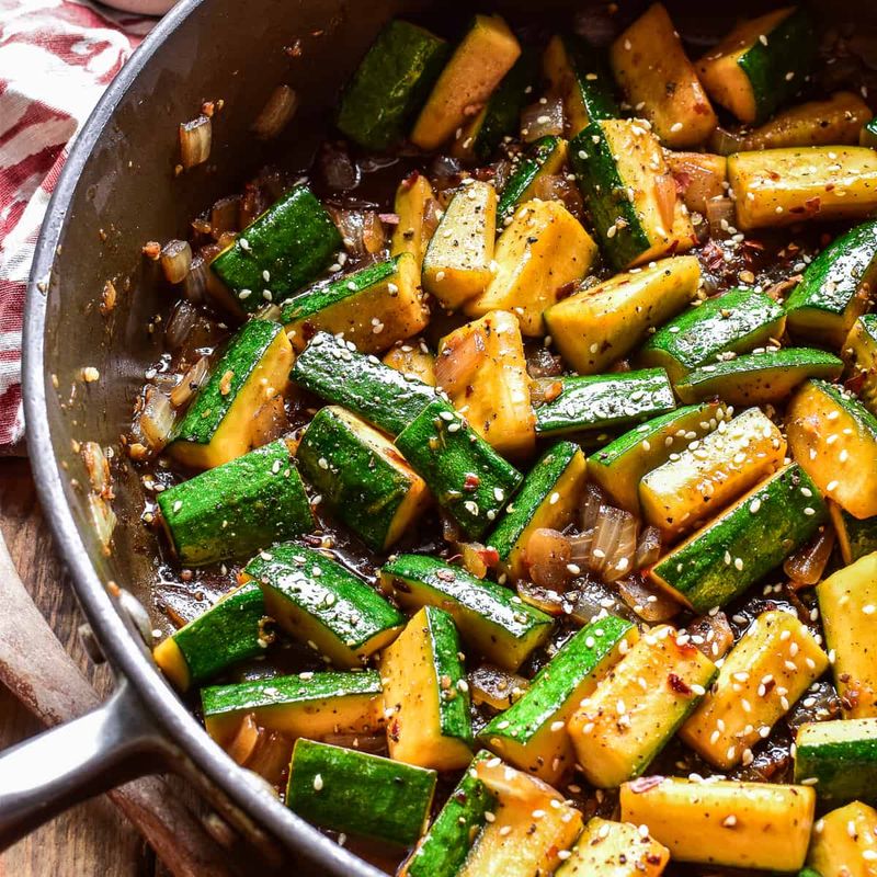 Asian-Style Zucchini Stir-Fry