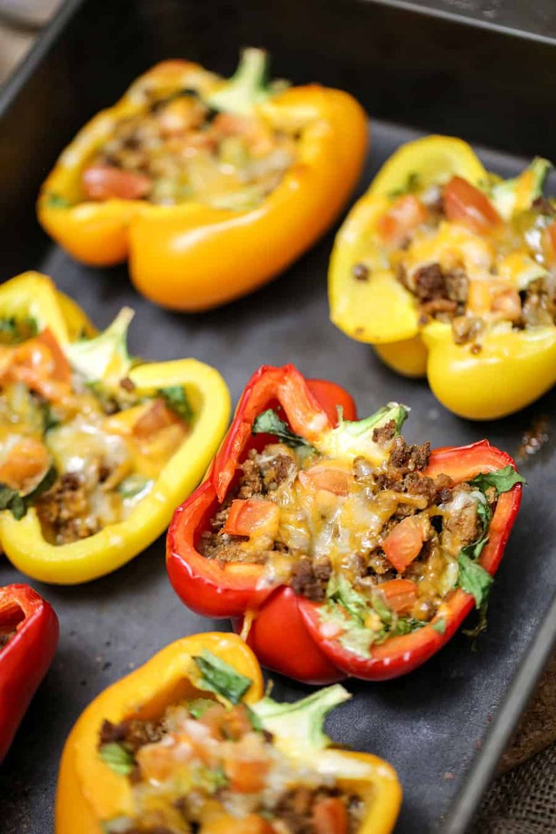 Stuffed Bell Pepper Boats