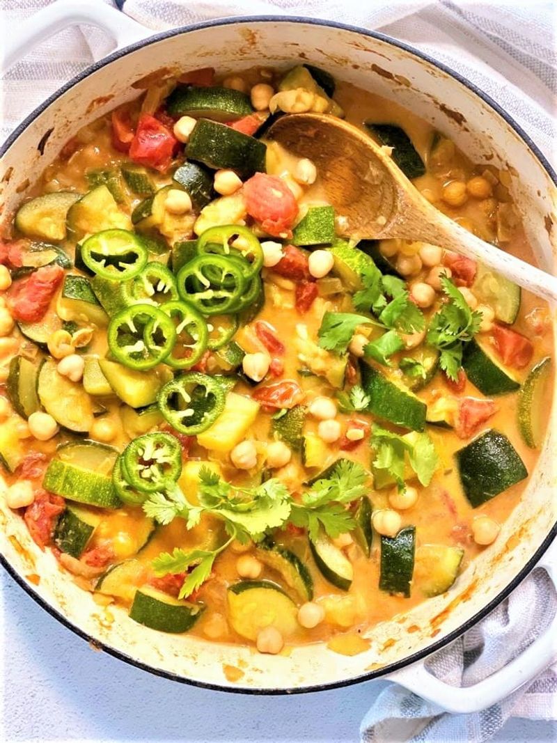 Zucchini and Chickpea Curry