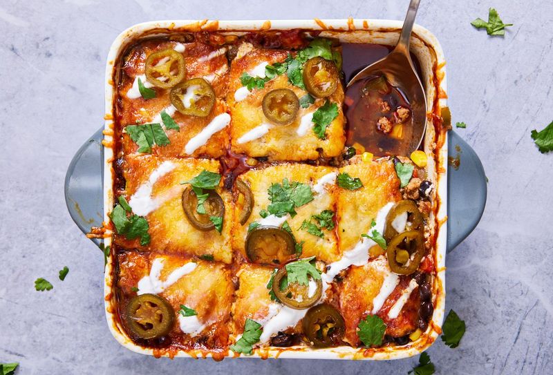 Zucchini Enchilada Casserole